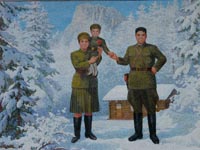 Gemälde 'Der Stern von Kore' am Paektu-San